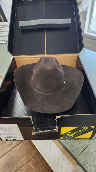 Serratelli Hat 4X - Chocolate, 7 3/4