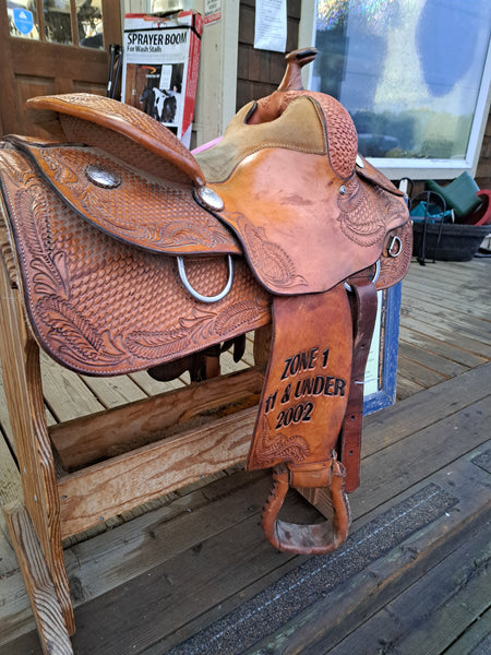 14" Jim Taylor Rocking T Reining Saddle