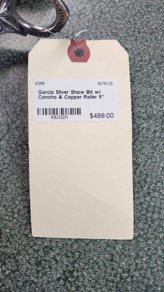 5" Garcia Silver Show Bit with Copper Roller