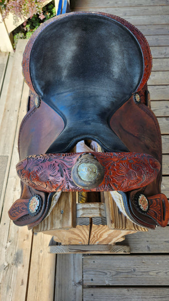 15" Hereford Tex Tan Barrel Saddle