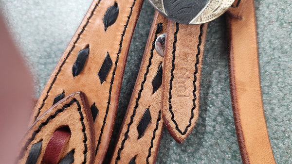 NEW Cashel Buckstitch Roughout Leather Headstall
