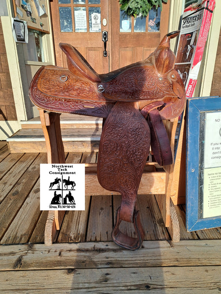 15" Vintage Keyston Western Saddle