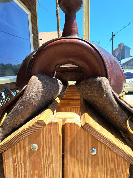 16.5" Tucker High Plains Round Skirt Western Trail Saddle