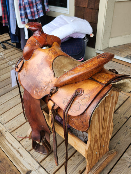 16" Chas Baker Custom Ranch Saddle