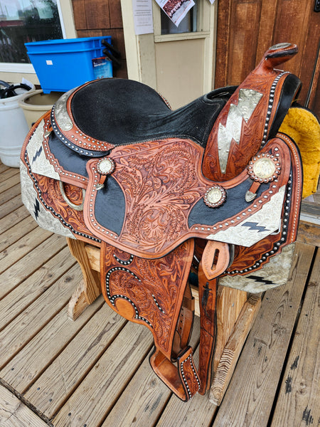 16" Flash Western Equitation Saddle