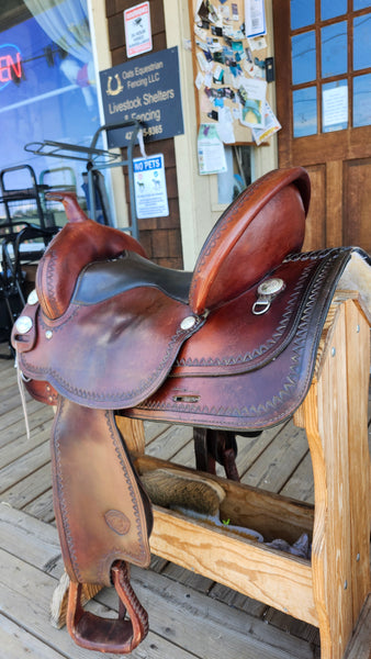 ON TRIAL 16" Tex Tan Tex-Flex Western Trail Saddle