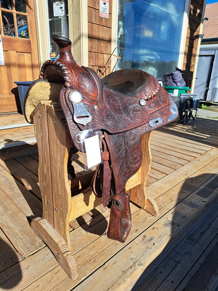 15" Champion Turf Western Equitation Show Saddle