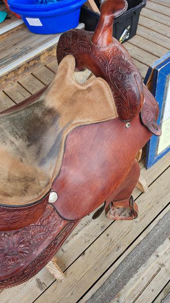 16" Hereford Tex Tan Western Pleasure Trail Saddle