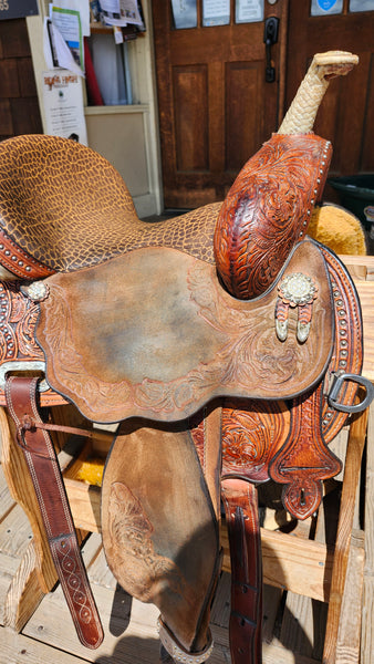 14" Martha Josey Cirlce Y  Barrel saddle