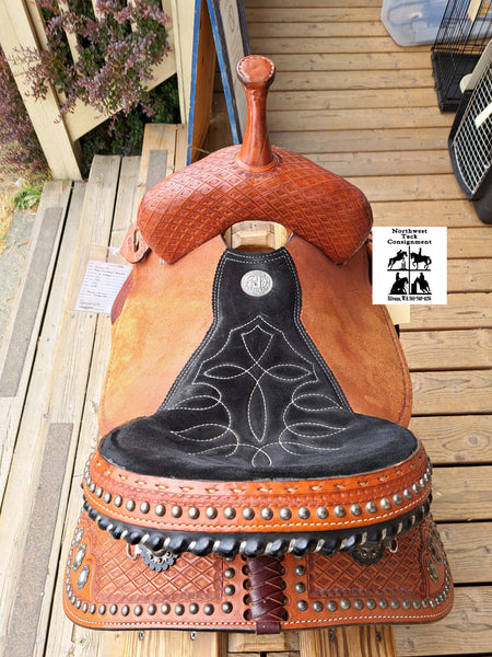 14" Double J Pozzi Pro Racer Barrel Saddle