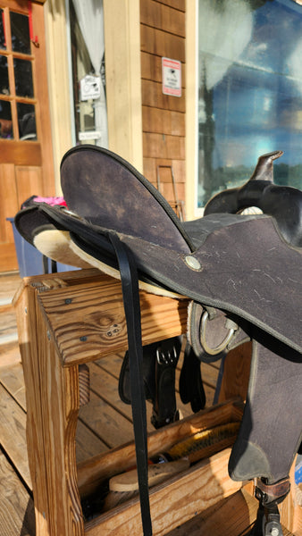 17" Abetta Stealth Flex Cordura Western Saddle