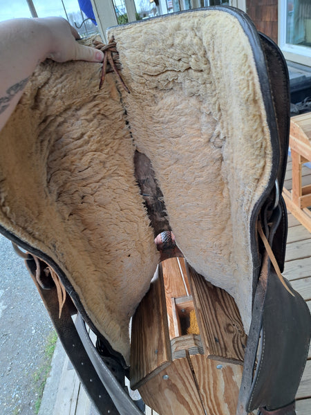 15" Crates Mike Beers Team Roper Saddle