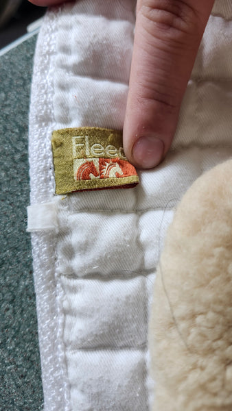 Fleeceworks Quilted dressage Pad with Fleece Lining