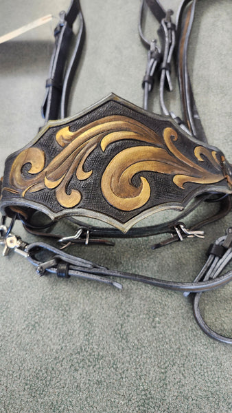 Thunder basin Equine Custom Bridle with reins