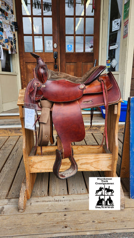 13" American Saddlery General Lee Western Saddle