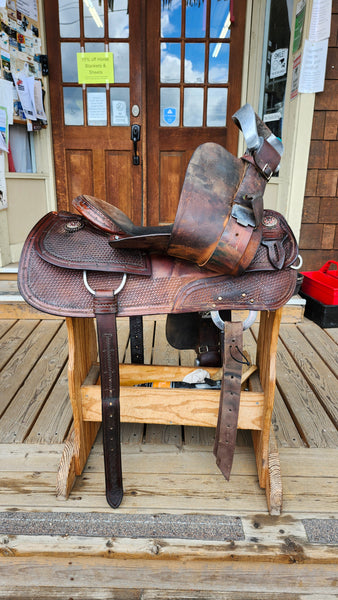 ON TRIAL 16" Jim Taylor Larry Trocha Cowhorse Saddle
