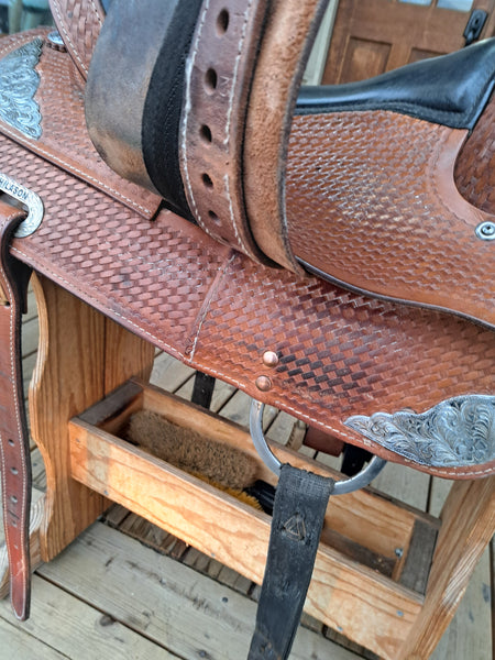 17" (Sits 16") Hilason Western Equitation Show Saddle