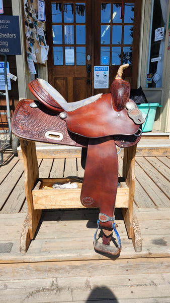 15" Teskey's Barrel Racing Saddle