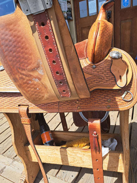 16" Hereford Tex Tan All Around Western Saddle