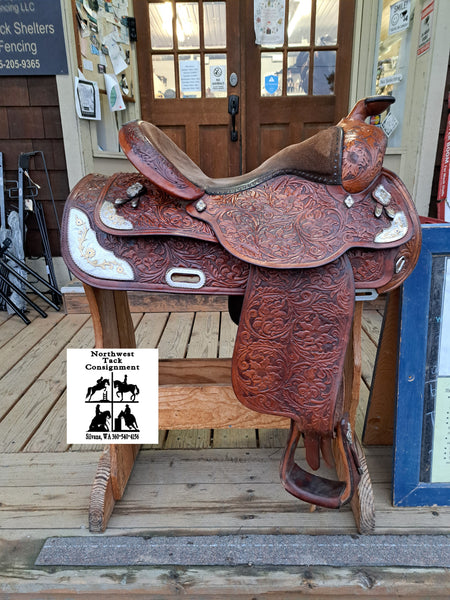 15" Vintage Circle Y Barrel Saddle