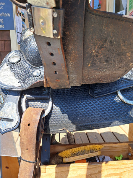 14" Silver Royal Challenger Western Show Saddle
