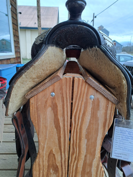 ON TRIAL 16"  Vintage Billy Royal Western Equitation Show Saddle