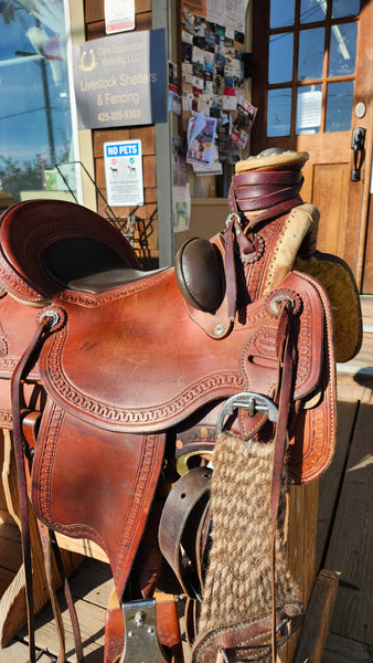 15.5" J. Stead Wade Ranch Roper Saddle