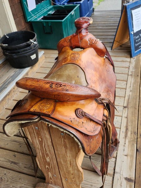 16" Chas Baker Custom Ranch Saddle