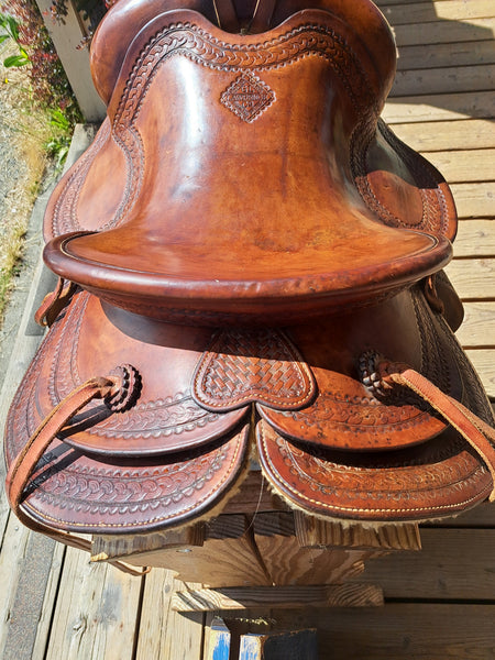 14" George Lawrence Vintage Ranch Saddle
