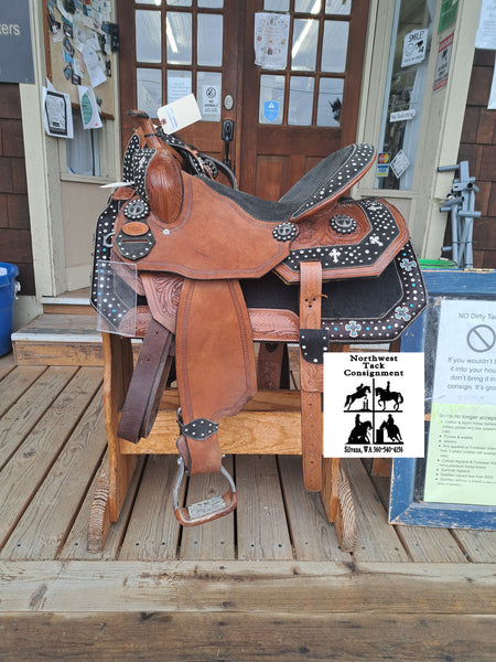 16" Silver Royal Barrel Saddle Package