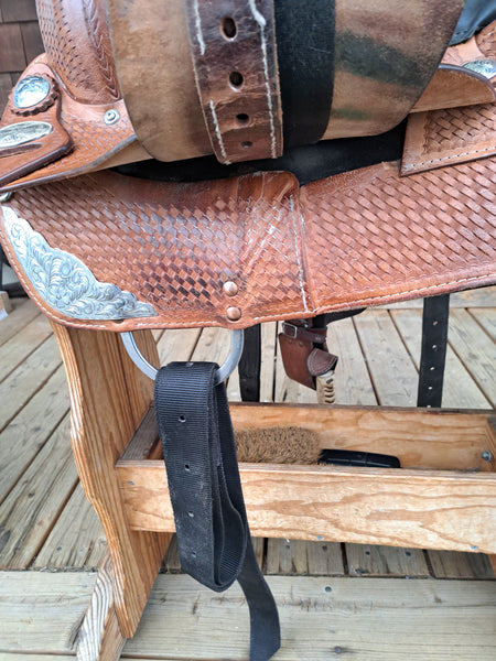 17" (Sits 16") Hilason Western Equitation Show Saddle