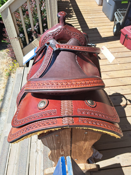 16" Mark Corcoran Custom Wester Dressage Saddle