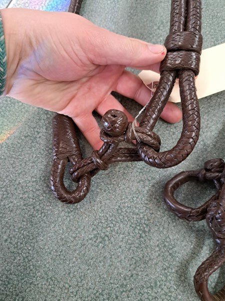 Braided Leather Rmal Reins