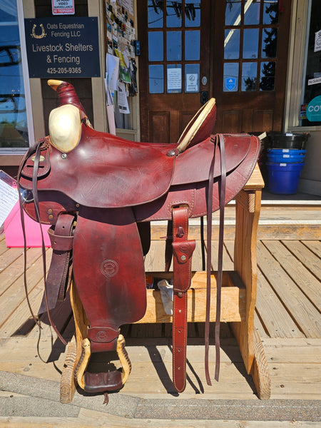 16" Colorado Saddlery Forest Service Special Roper Trail Saddle
