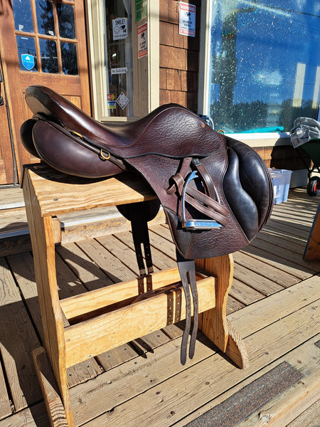 18" Jeffries JMX Monoflap Jump Saddle