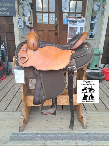 16" Fabtron Arabian Full Quarter Western Trail Saddle