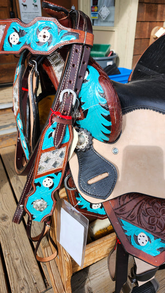 15" Barrel Racing Saddle Package