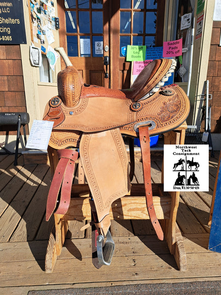 15" Double T Barrel Racing Saddle