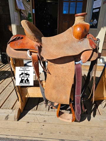 16" Jeff Pace Roughout Working Ranch Roper Saddle