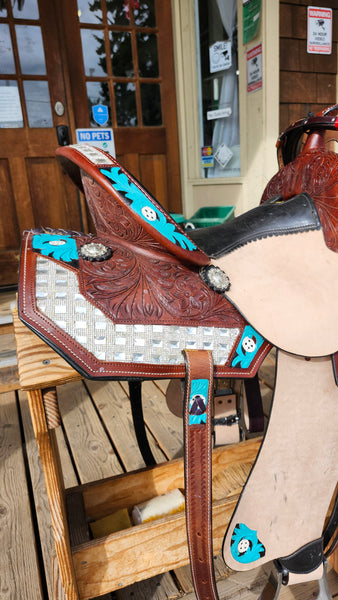 15" Barrel Racing Saddle Package
