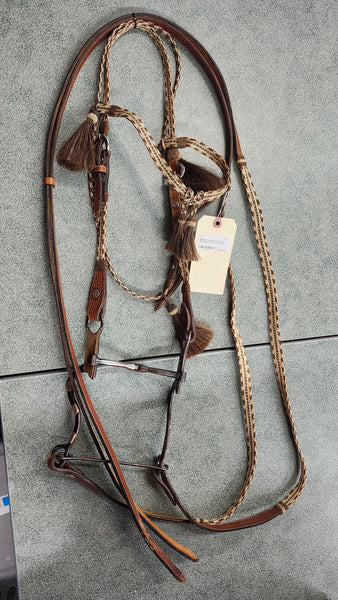 Braided Horsehair Headstall Set