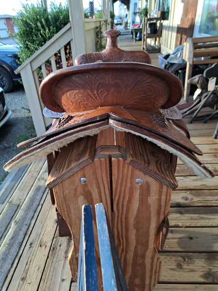 15" Vintage Keyston Western Saddle