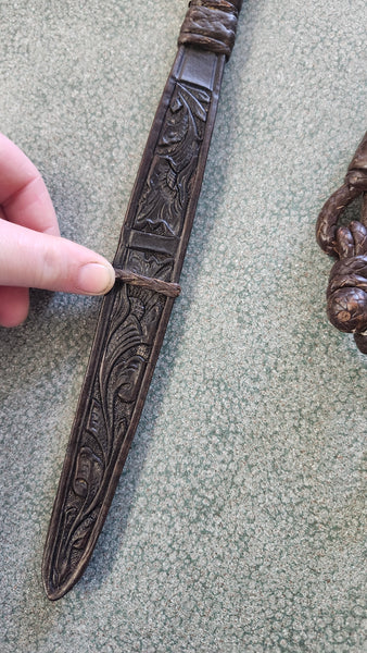 Braided Leather Romal Reins