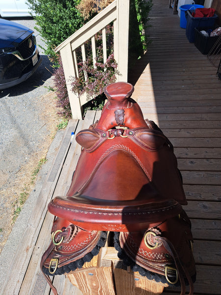 16" Red Sky Saddles Wade Ranch Roper Mule Saddle