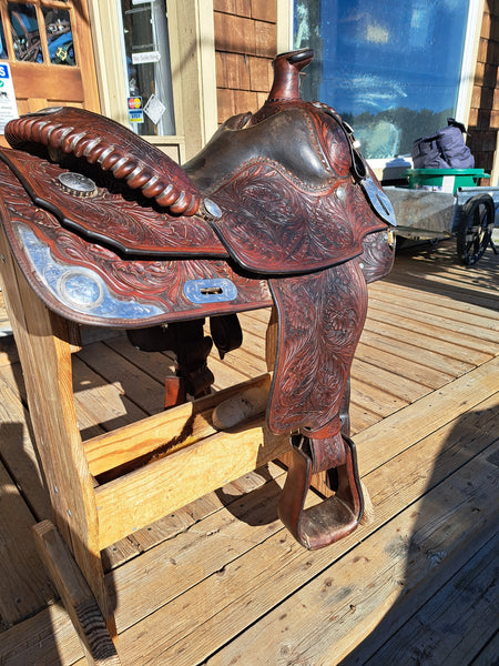 15" Champion Turf Western Equitation Show Saddle
