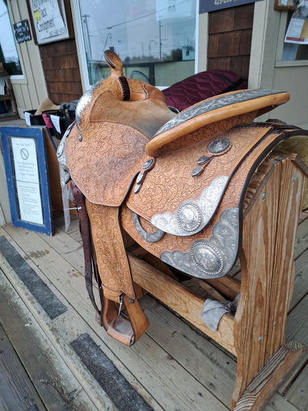 16.5" Blue Ribbon Western Equitation Show Saddle