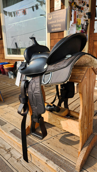 ON TRIAL 16" King Series Synthetic Gaited Western Trail Saddle
