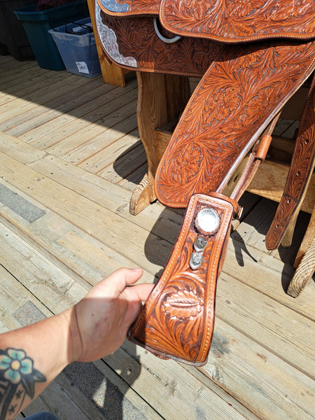 17.5" Blue Ribbon Western Show Saddle