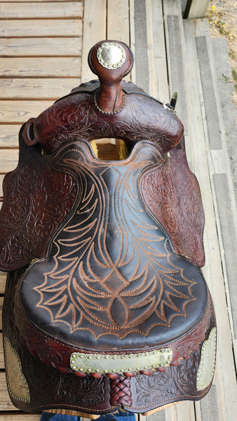 15.5" Hereford Tex Tan Western Equitation Show Saddle