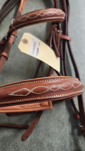 Padded Leather Hunt Bridle - Cob